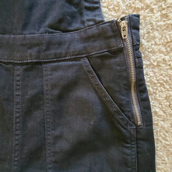 MADEWELL Denim Cali Demi-Boot Overalls Black Frost Ankle Crop F6394 Womens Small - Picture 7 of 15